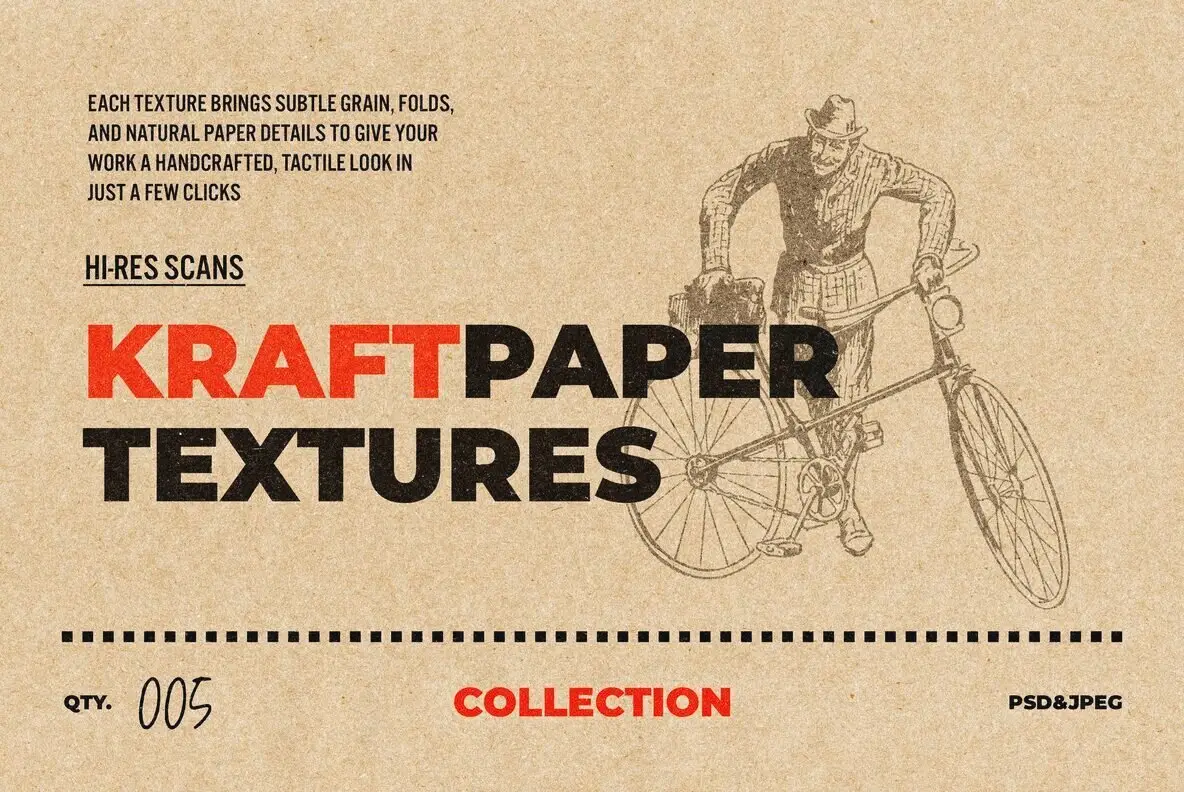 Kraft Paper Textures Collection