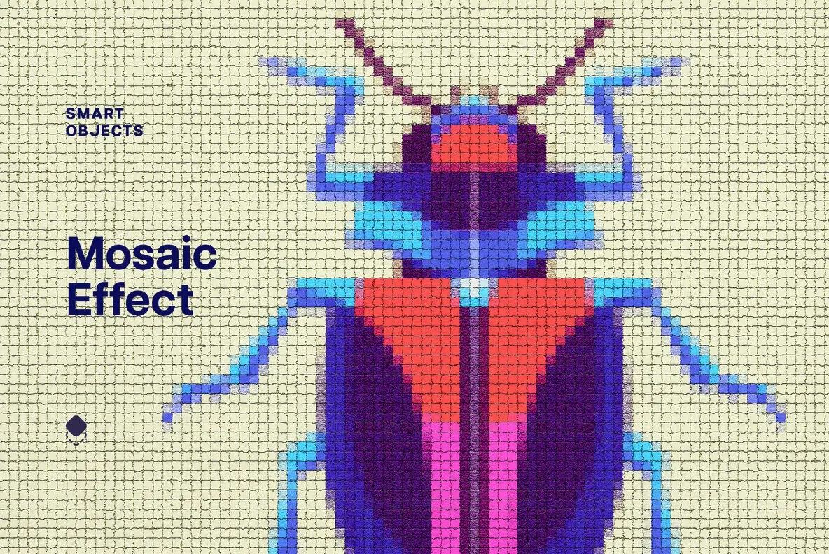 Color Mosaic Template Effect