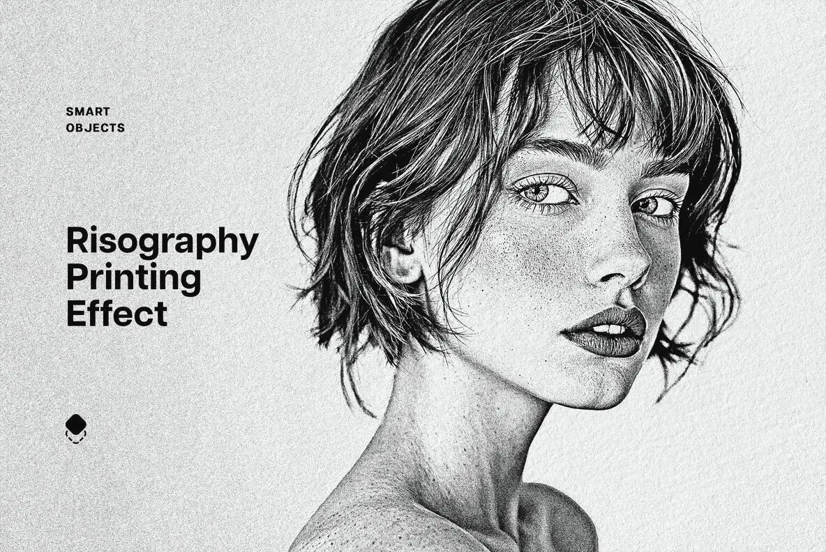 Risography Print Photo Effect