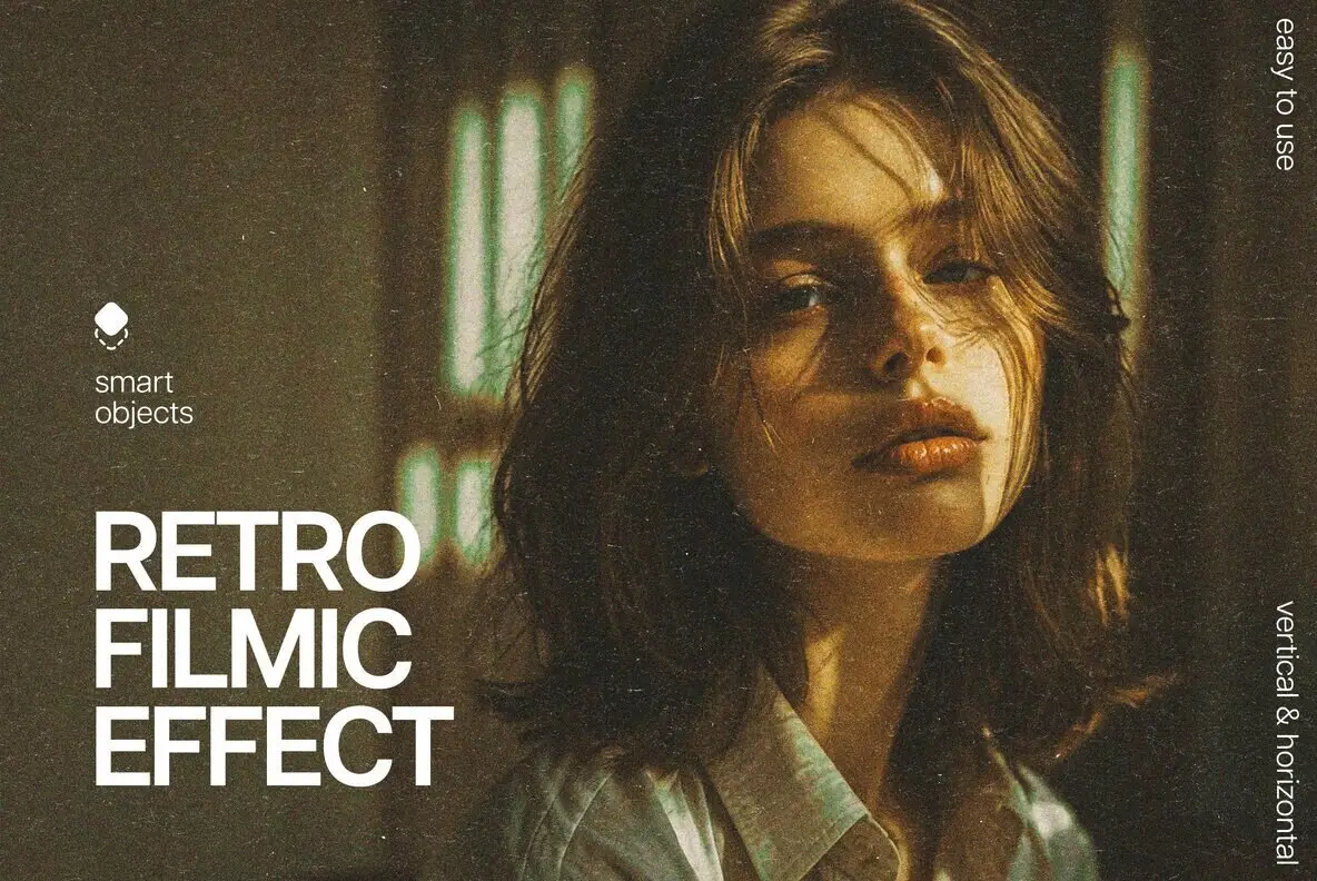 Grainy Retro Photo Template