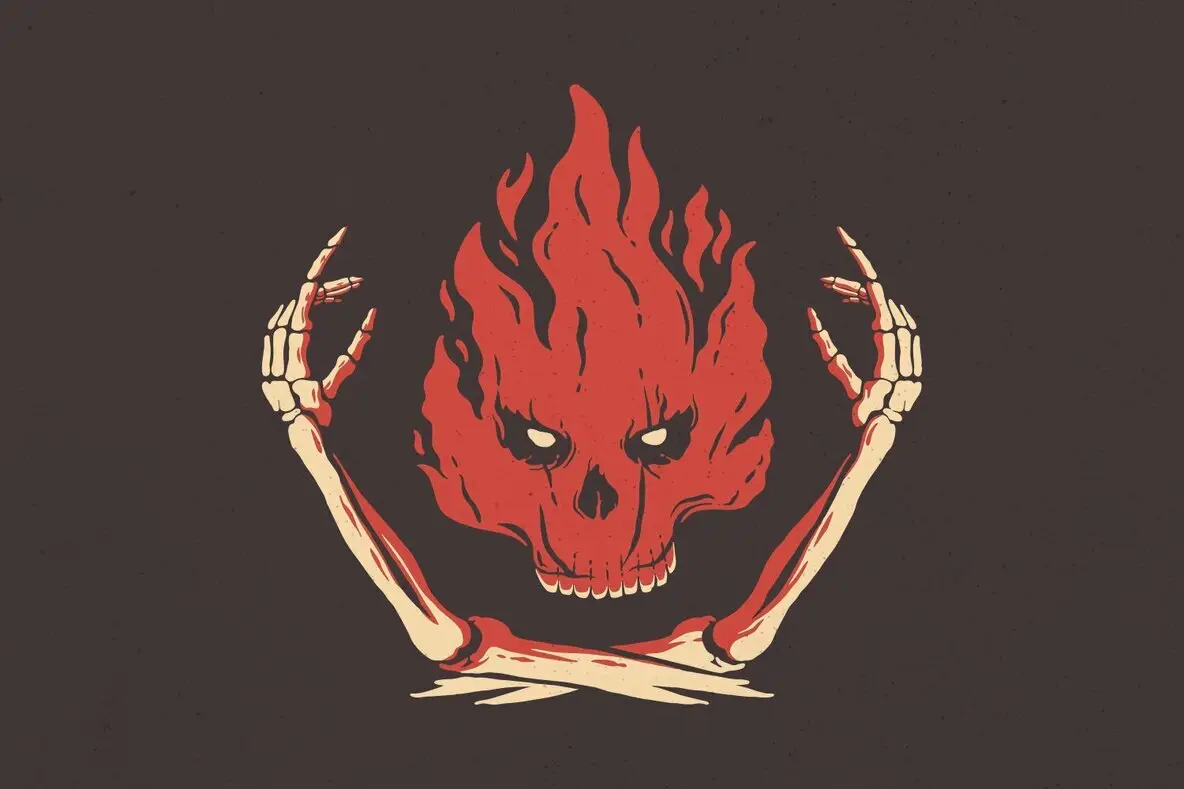 Skull On Fire