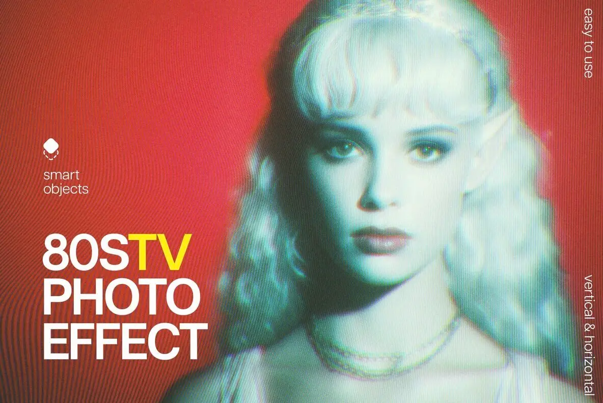 80s Tv Photo Template