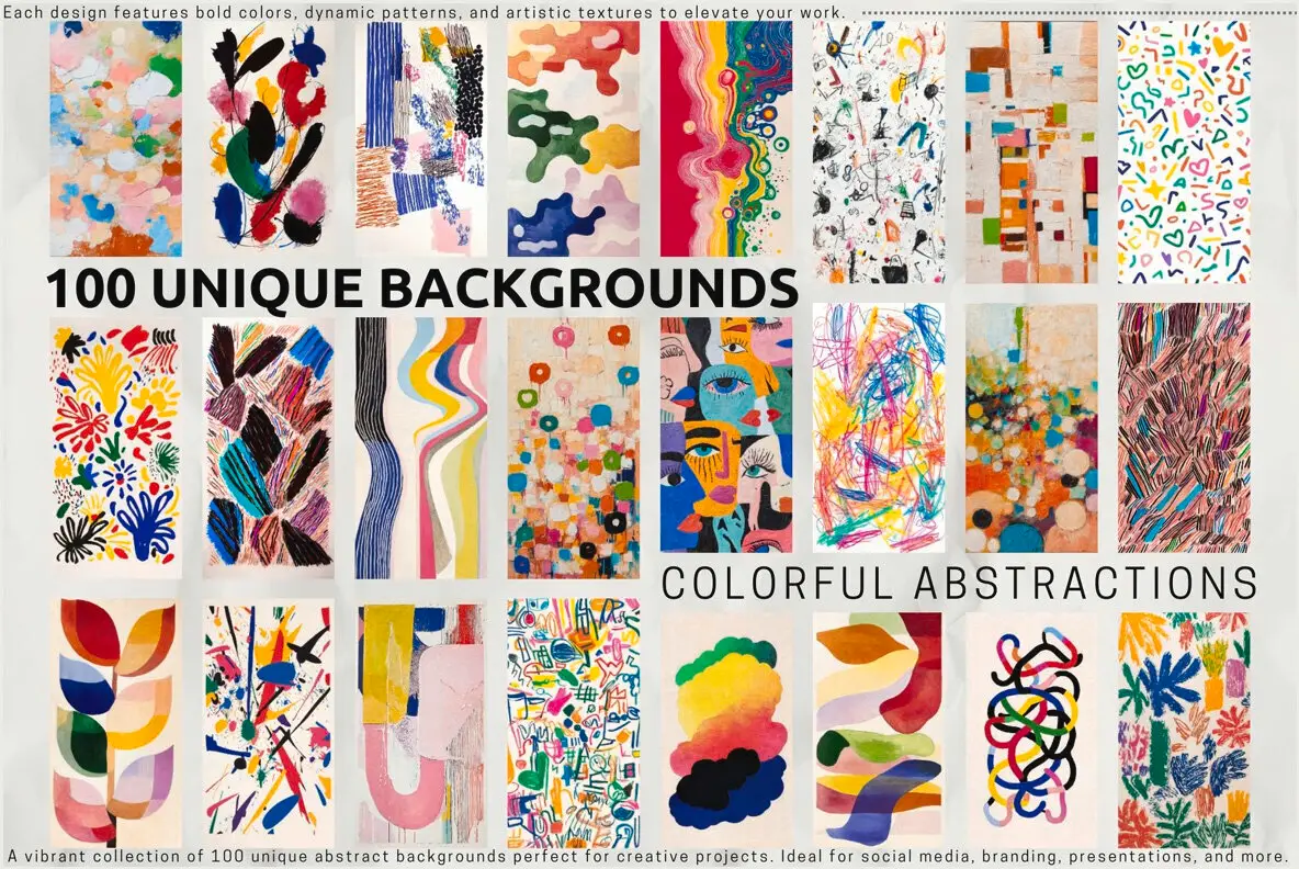 Colorful Abstractions 100 Unique Backgrounds