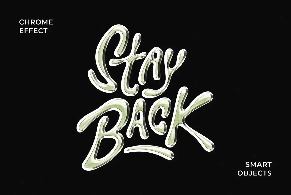 Vivid Chrome Text and Logo Effect Template