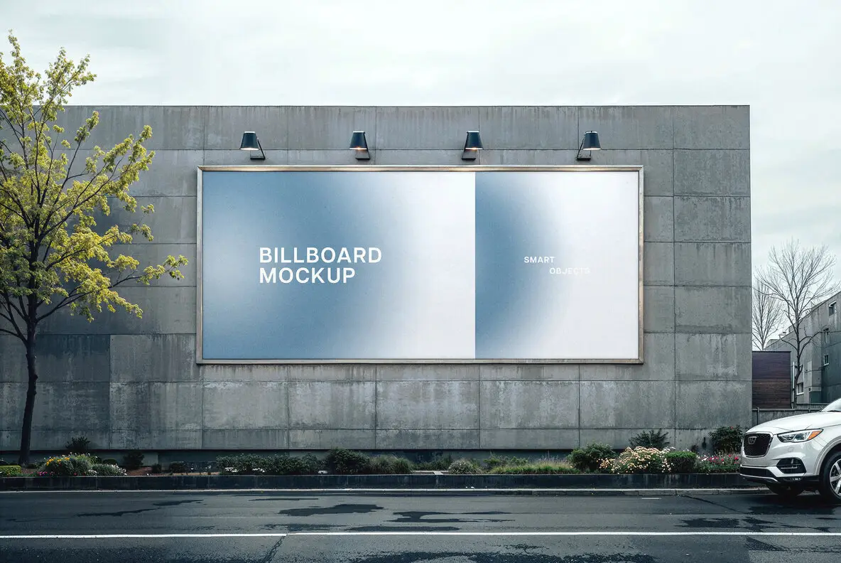 Roadside Billboard Mockup