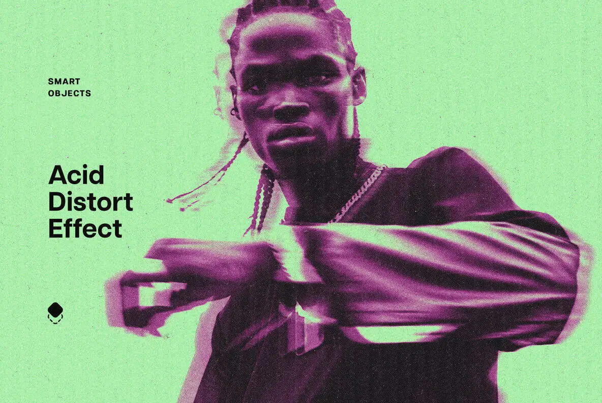 Acid Distortion Photo Effect