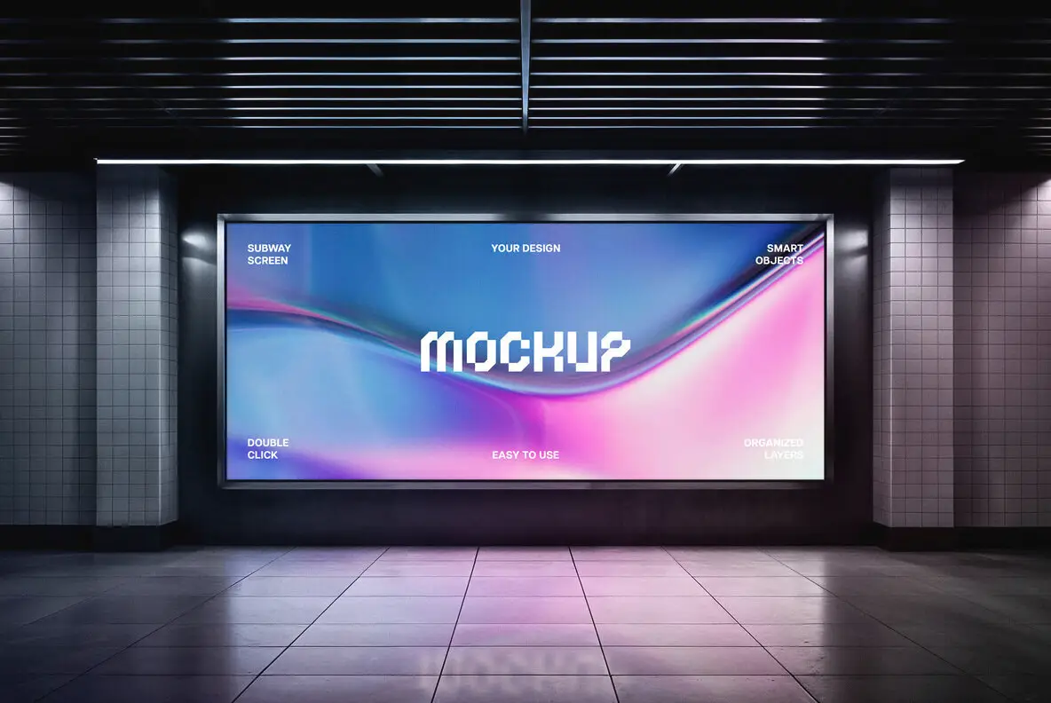 Subway Screen Mockup
