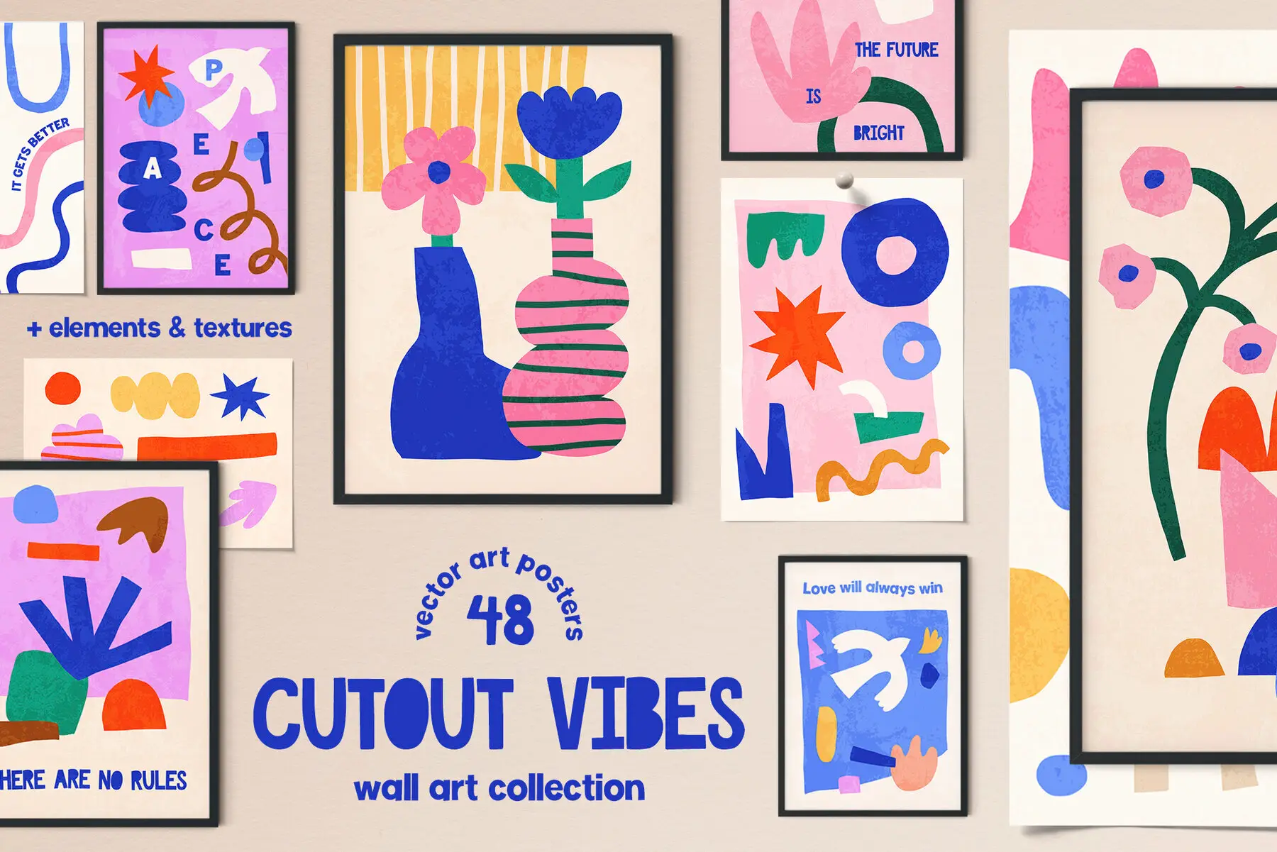 Cutout Vibes Vector Poster Creator