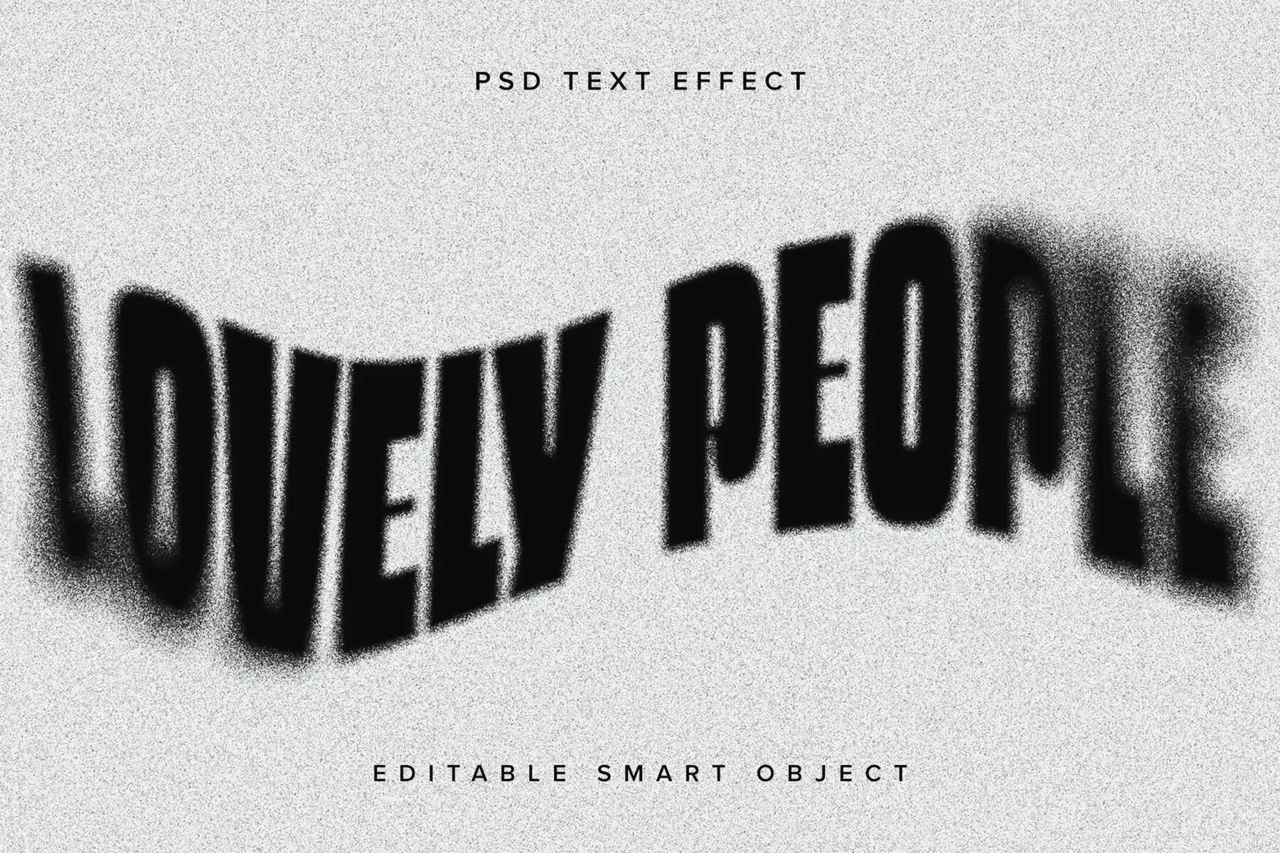 Dissolving Text Effect Mockup