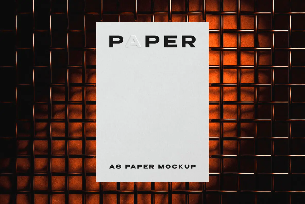 Industrial Paper Card Mockup