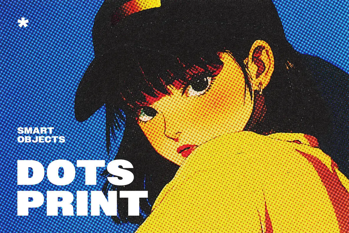 Dots Comic Print Effect