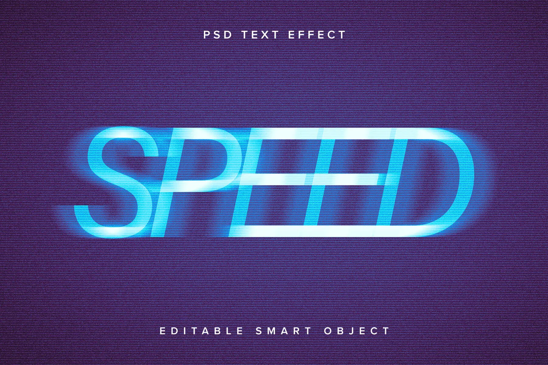 Motion Blur Text Effect Mockup