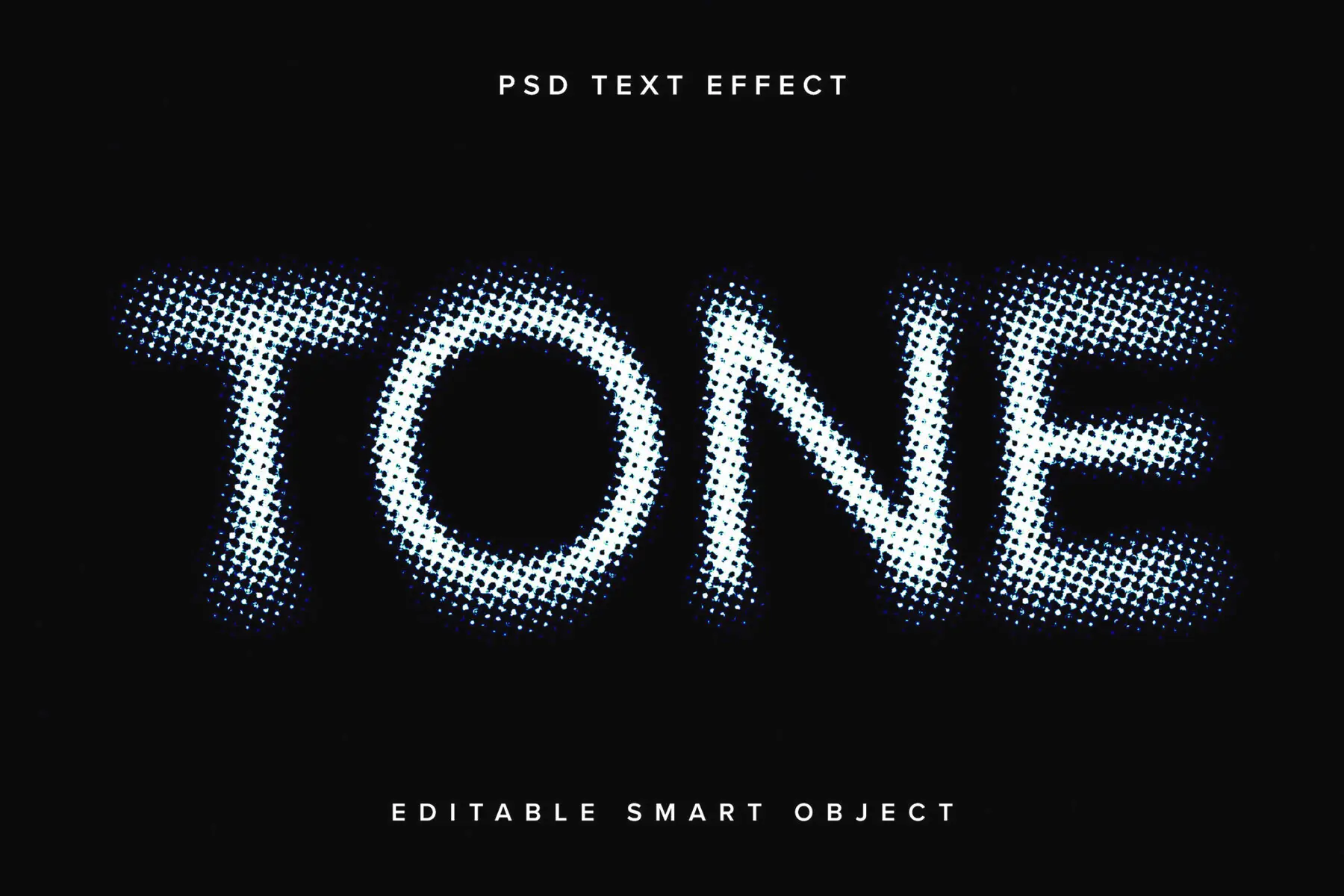 Grunge Halftone Text Effect Mockup