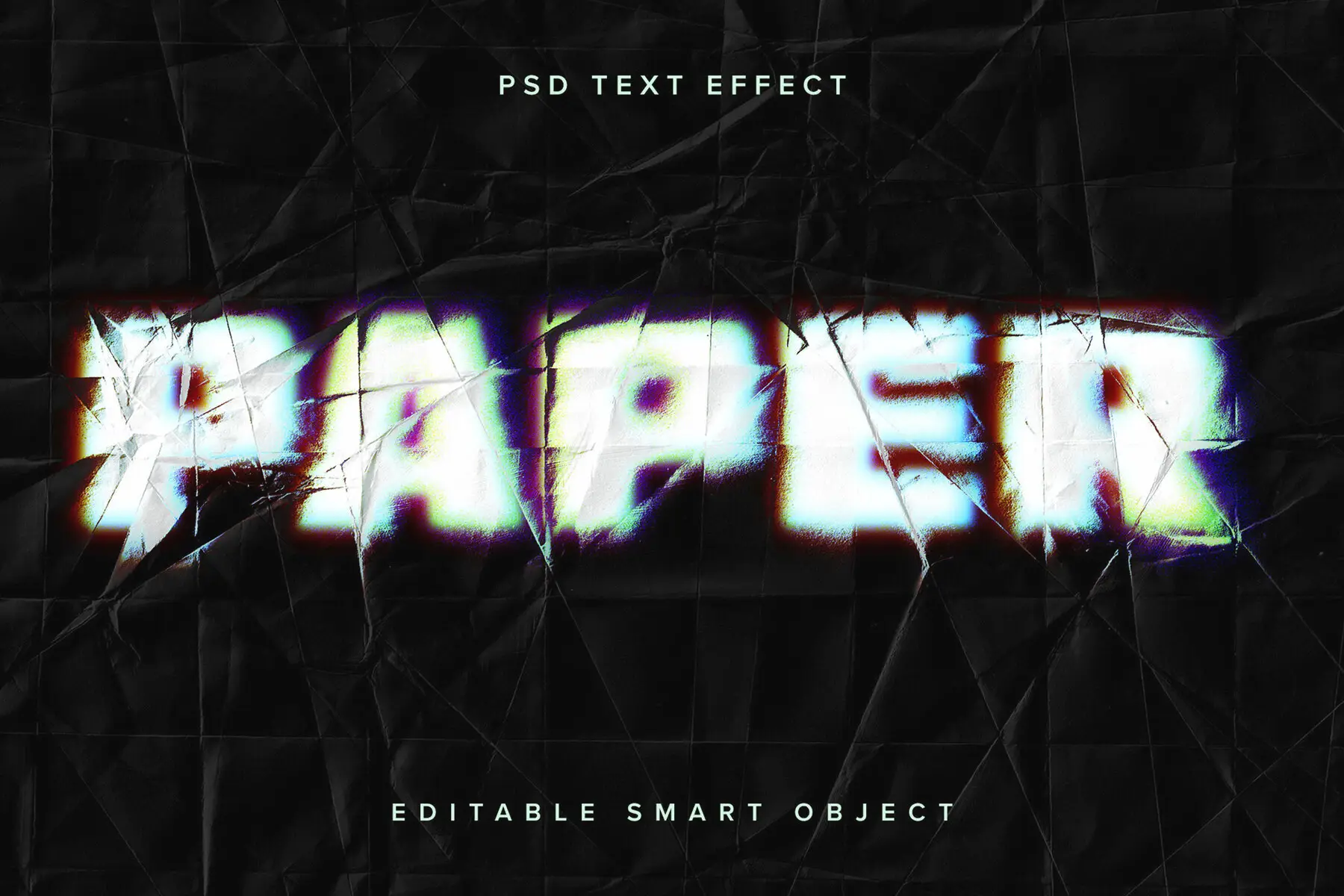 Paper Texture Text Effect Mockup