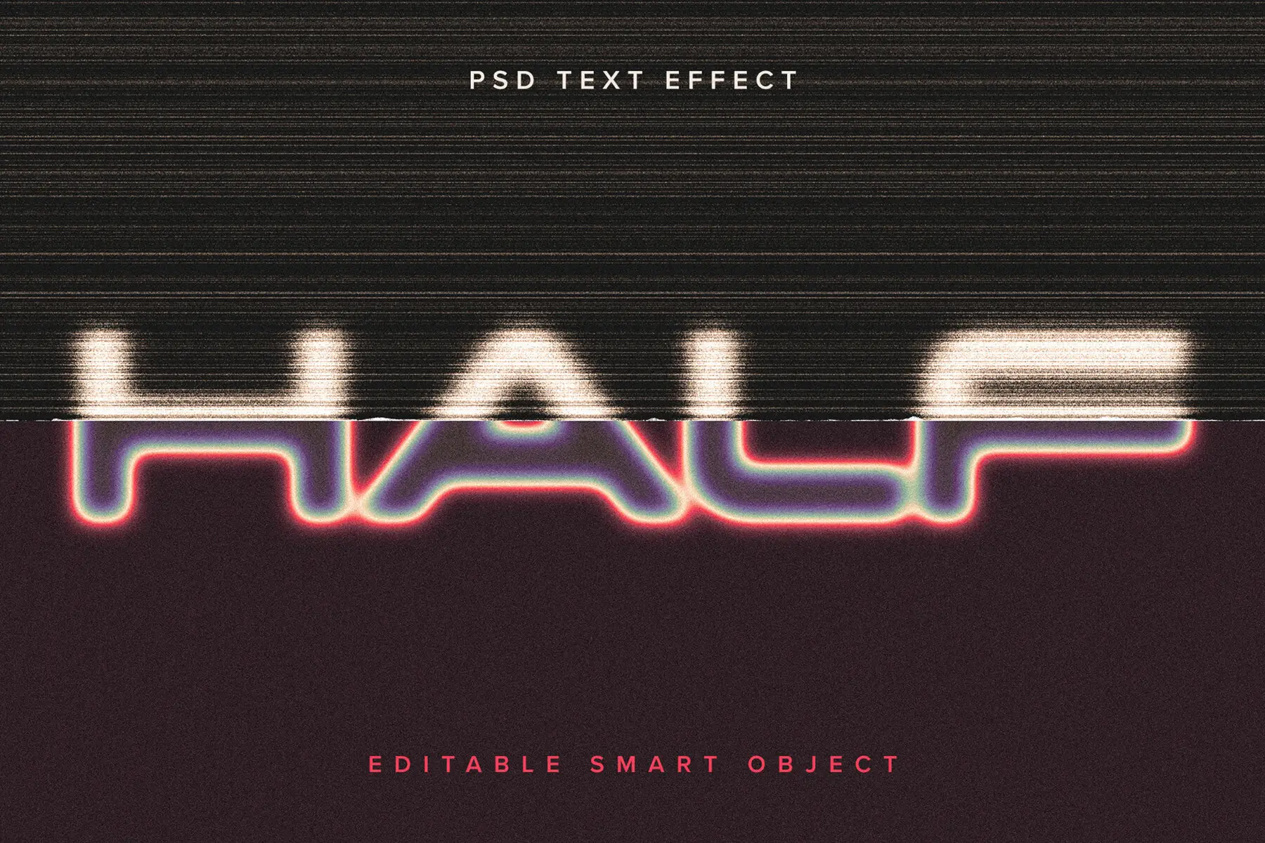 Split Text Effect Mockup