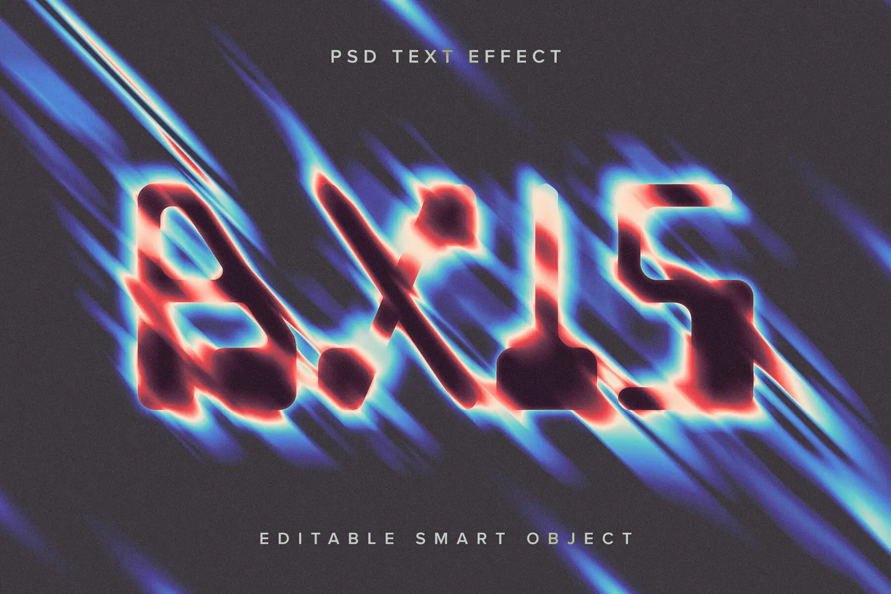 Dissolving Text Effect Mockup