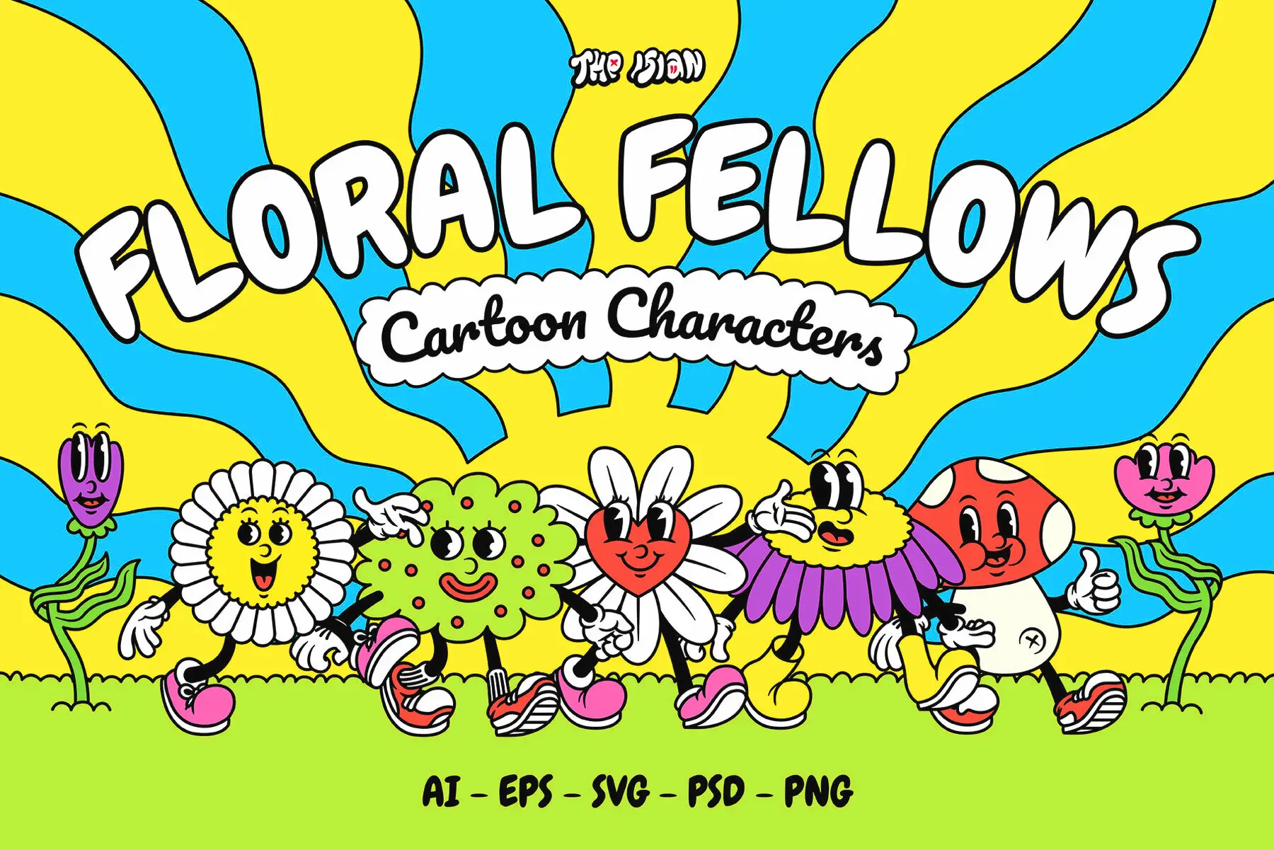 Floral Fellows Cartoon Characters