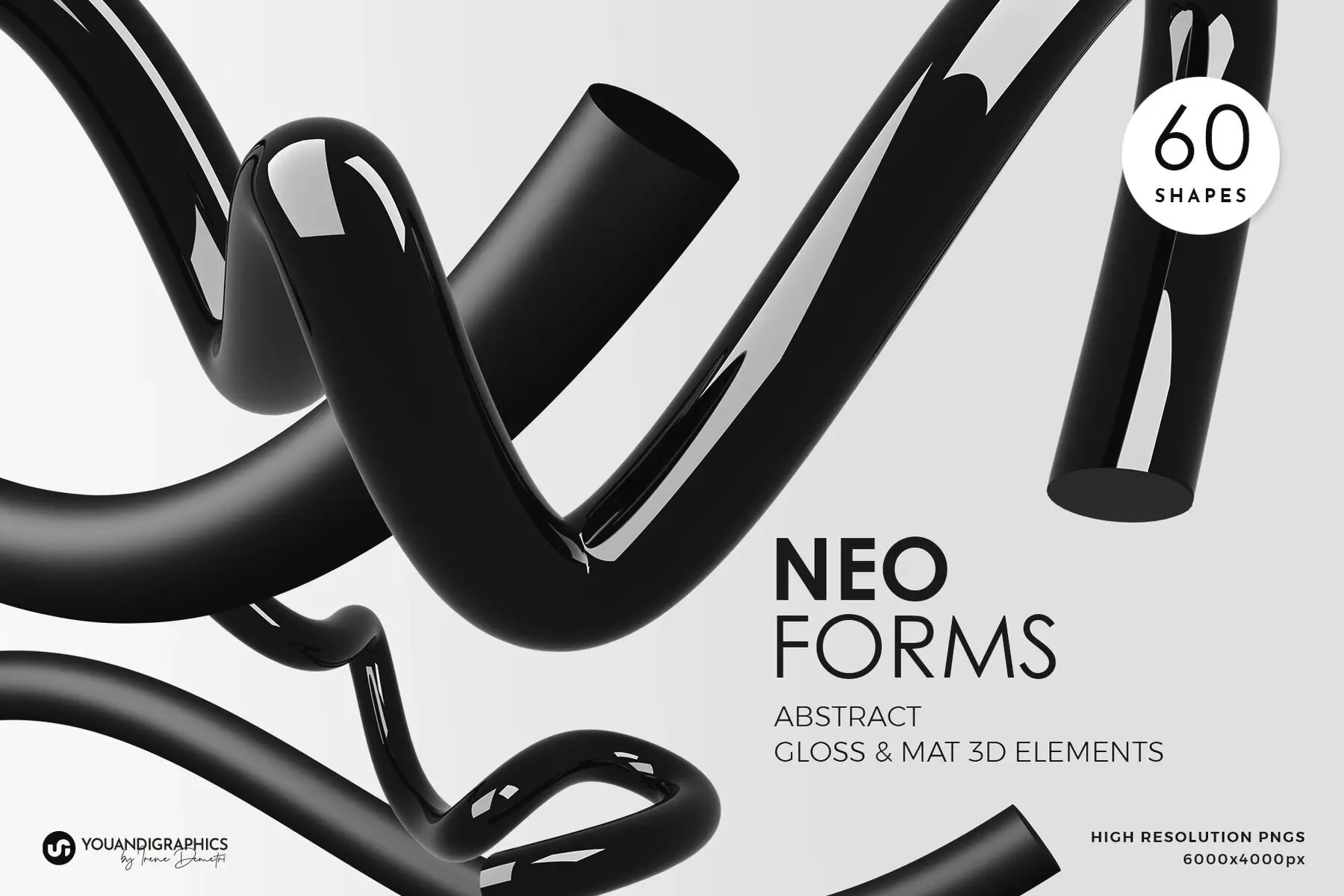 Neo Forms Abstract 3D Elements