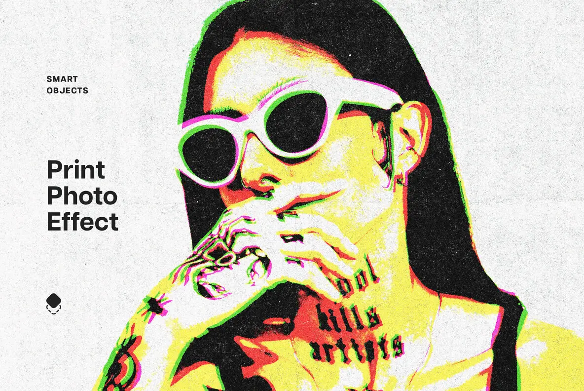 Glitch Print Photo Effect