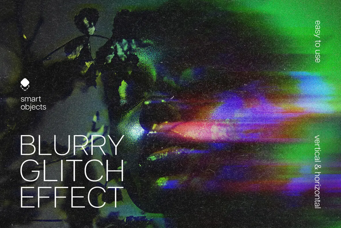 Blurry Glitch Photo Effect