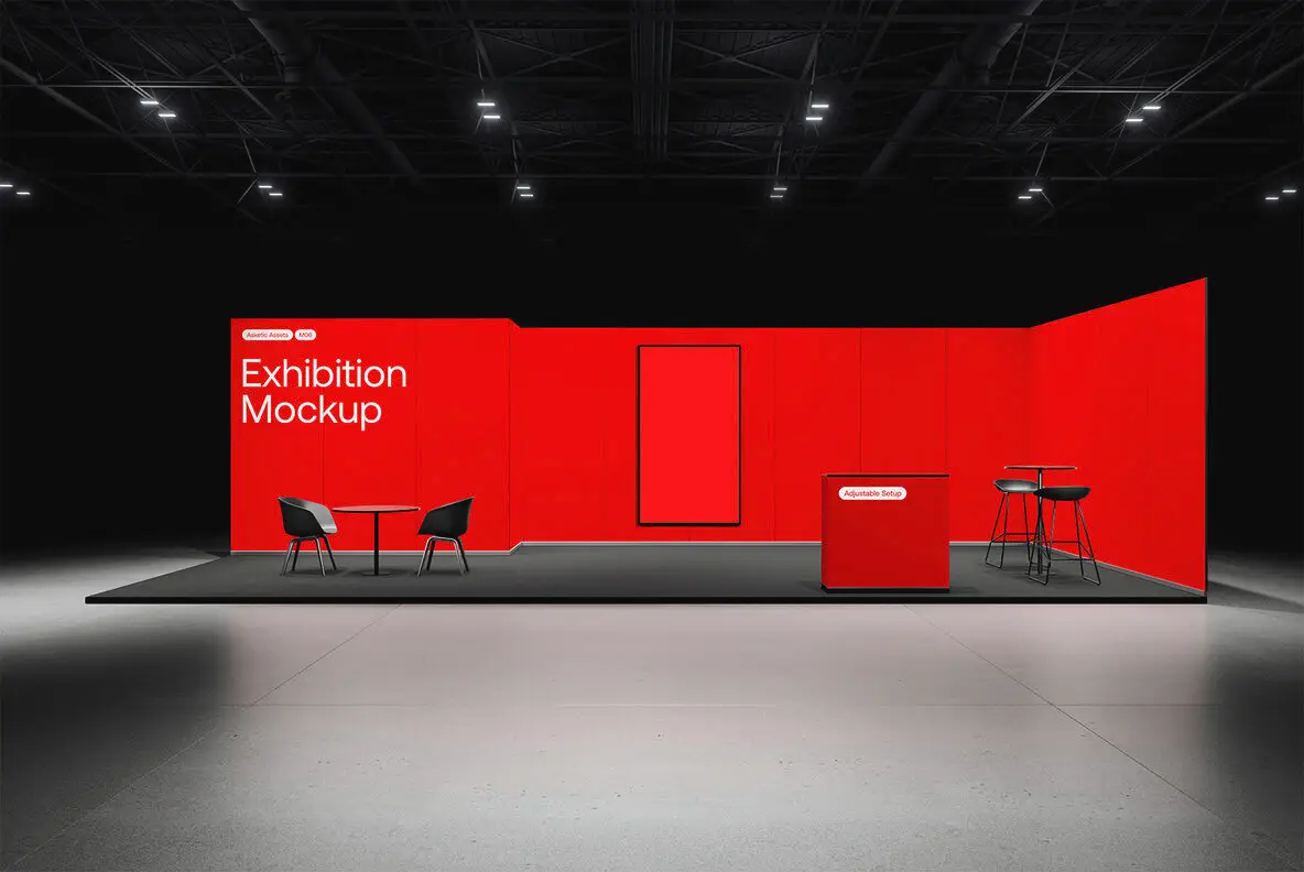 Large Modular Exhibition Mockup M06