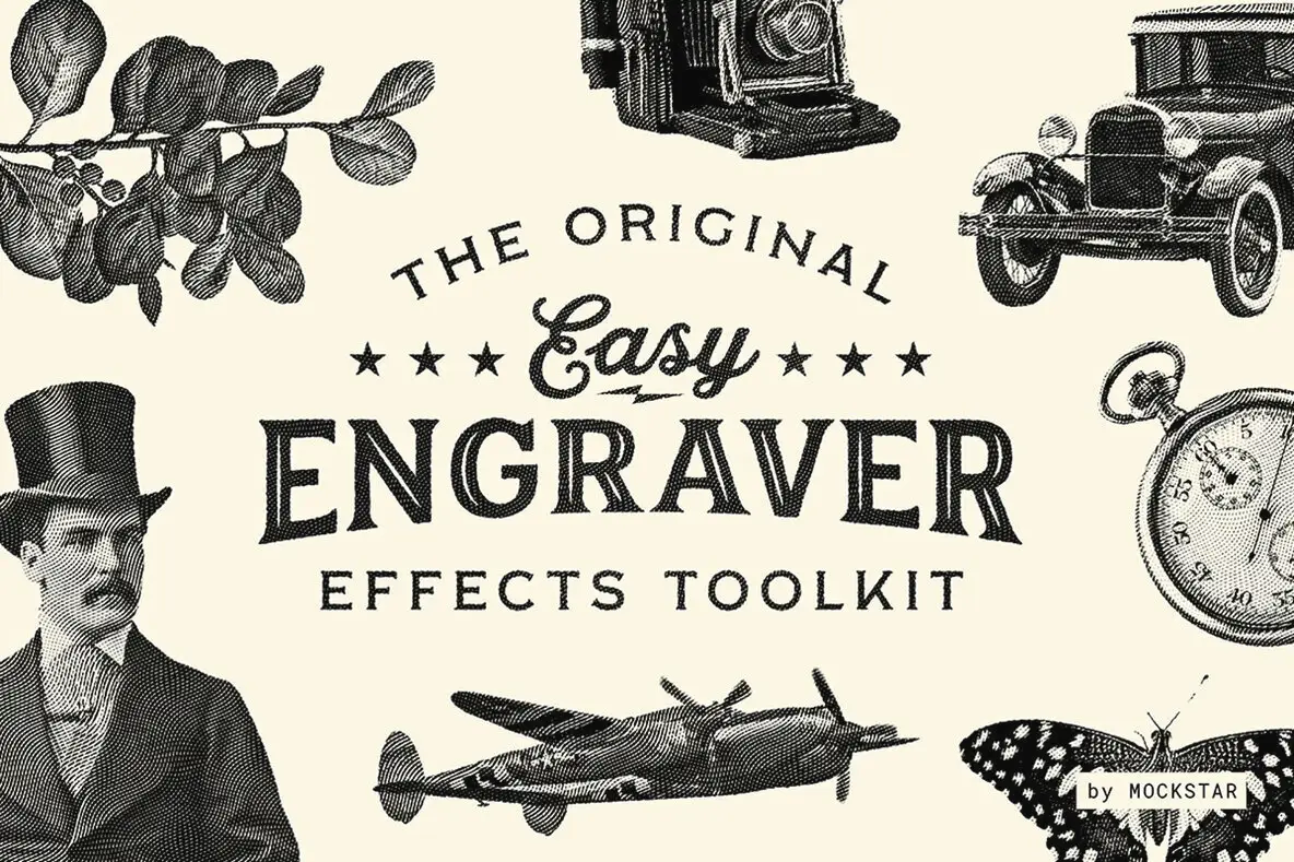 Easy Engraver Effects for Photoshop