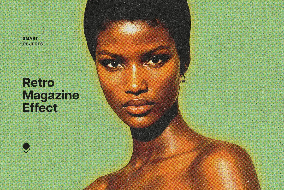 Retro Magazine Photo Effect