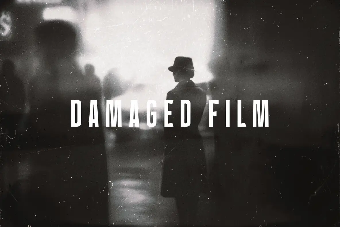 Damaged Film Photo Effect