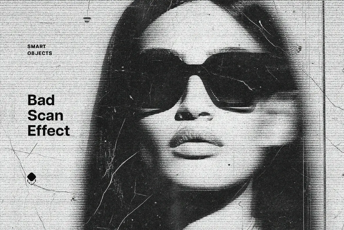 Bad Smudged Scan Photo Effect