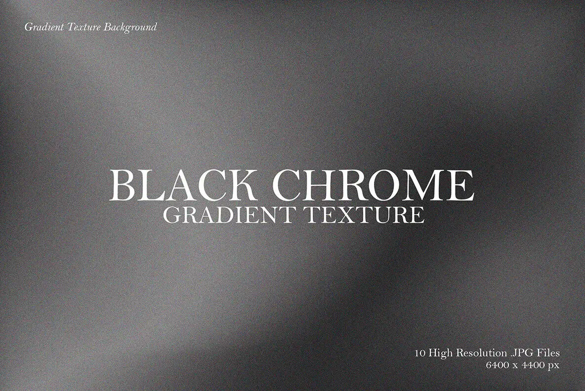 Black Chrome Gradient Texture Background