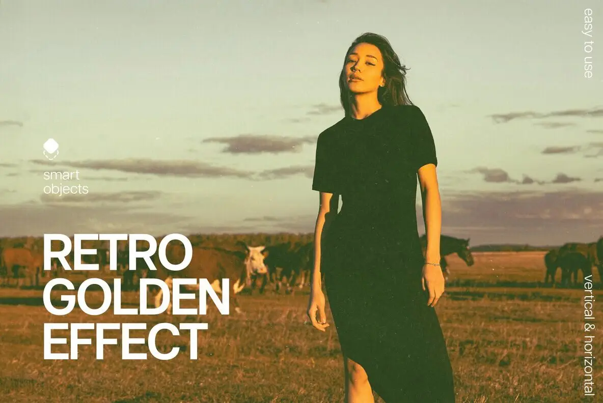 Retro Golden Photo Effect