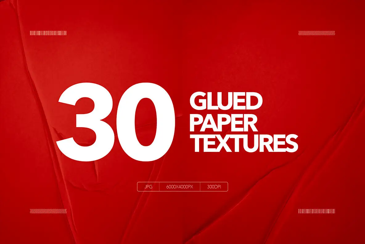 30 Glued Paper Textures