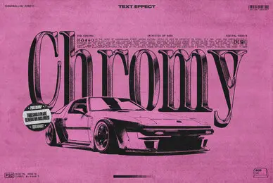 Chromy Text Effect