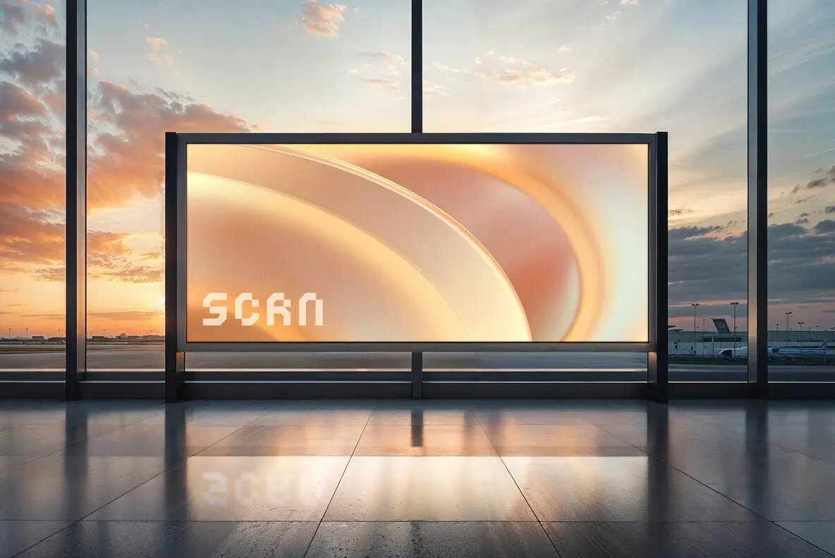 Airport Screen Mockup
