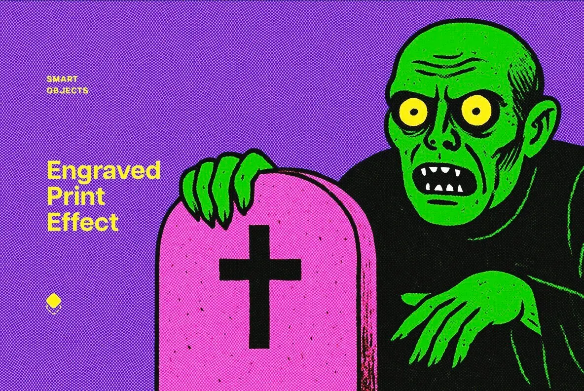 Engraved Print Design Effect