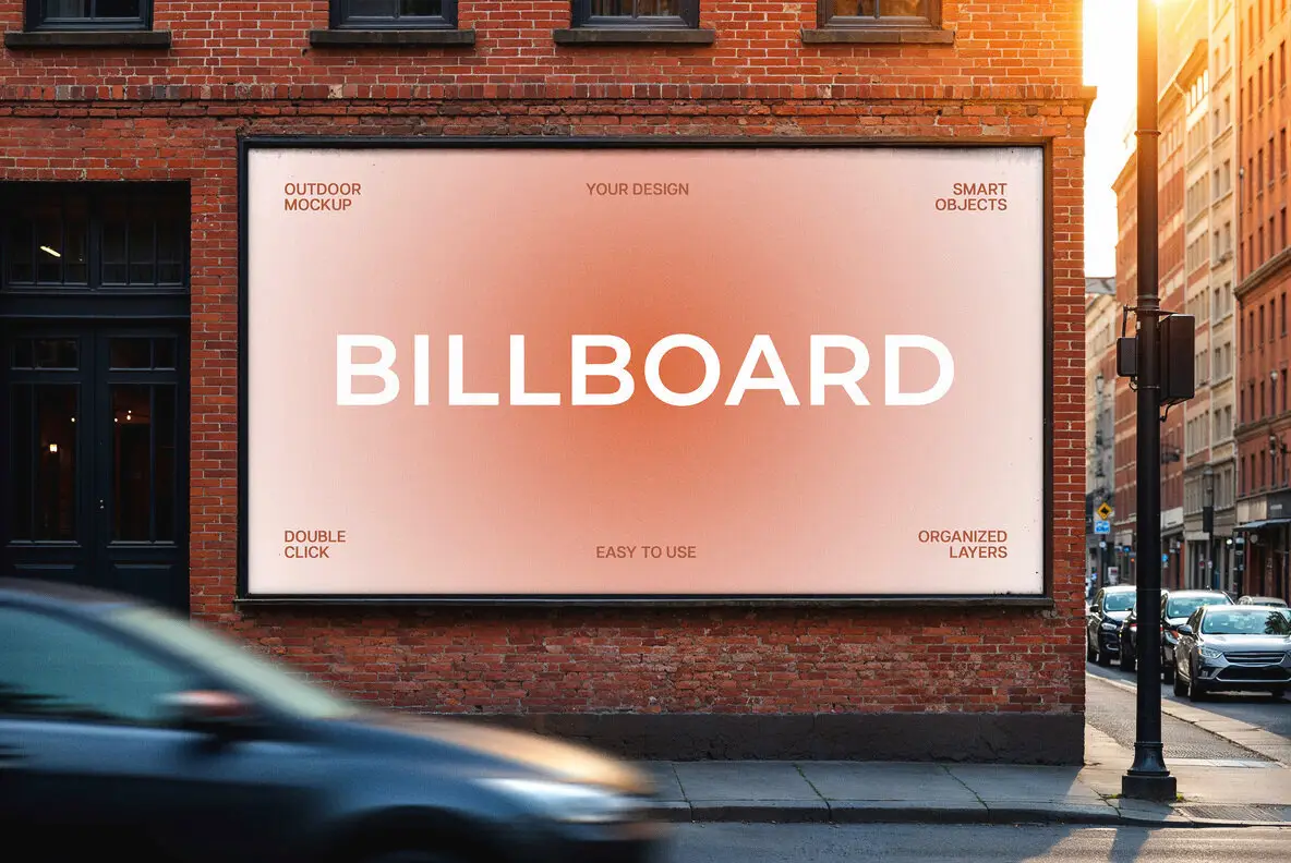 City Billboard Mockup