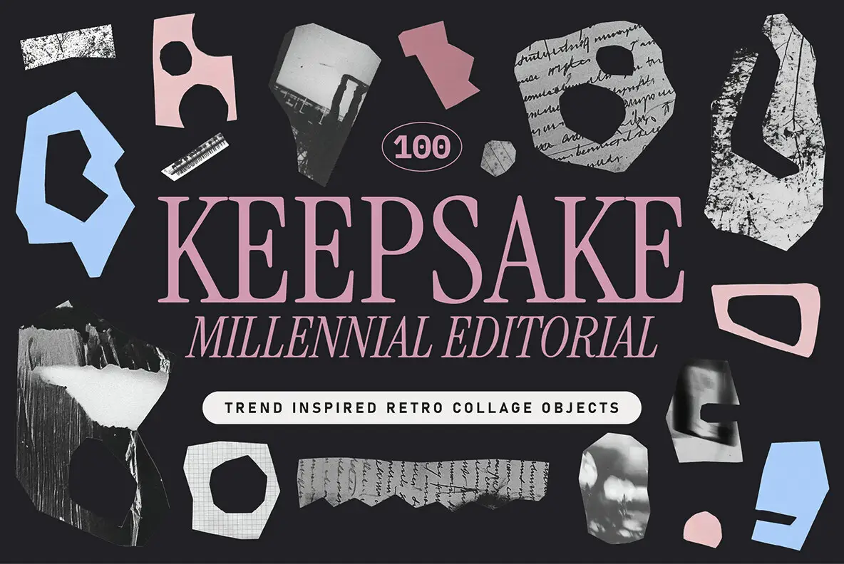 MILLENNIAL Abstract Collage 1