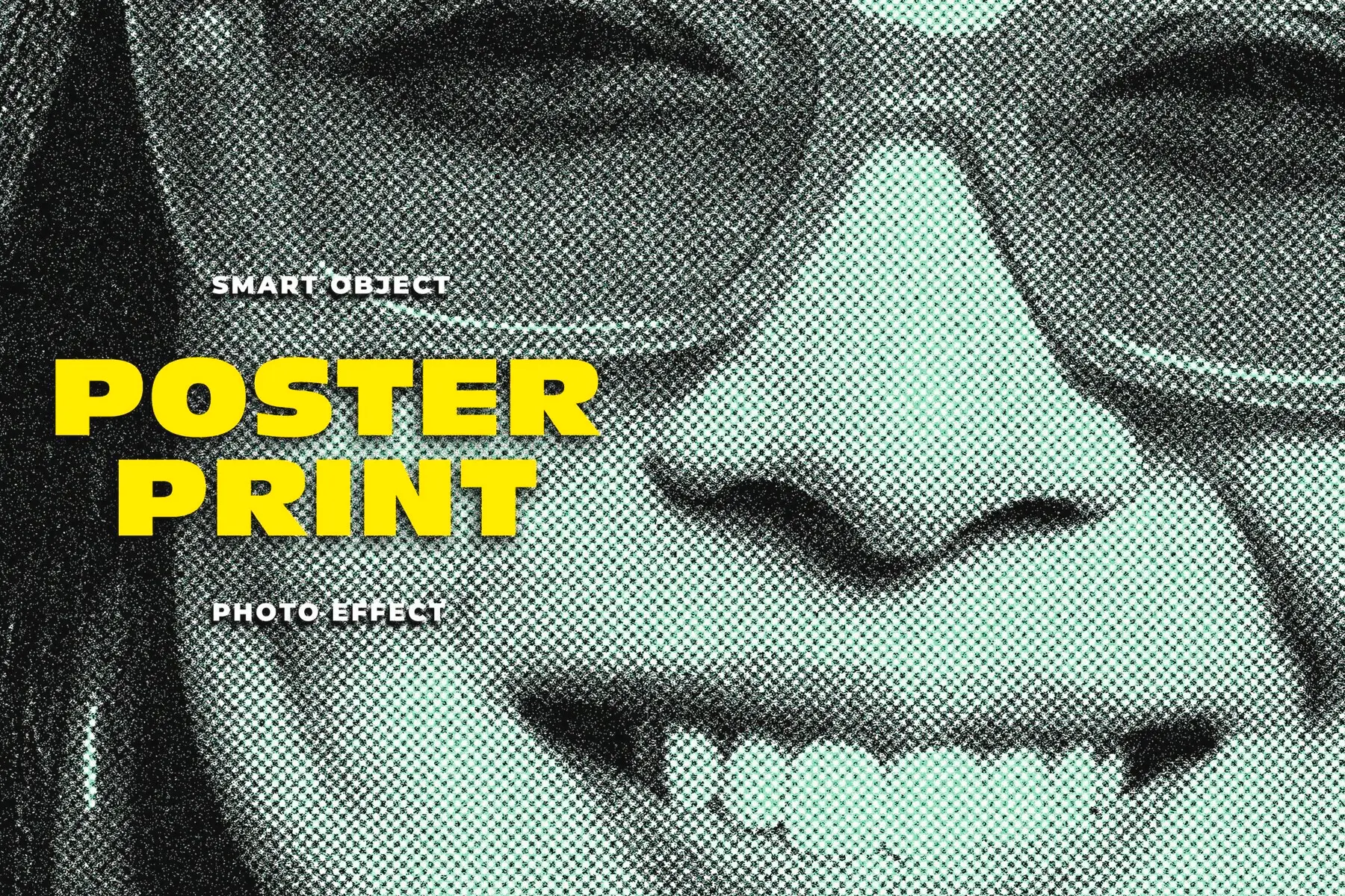 Poster Print Texture Image Effect Mockup