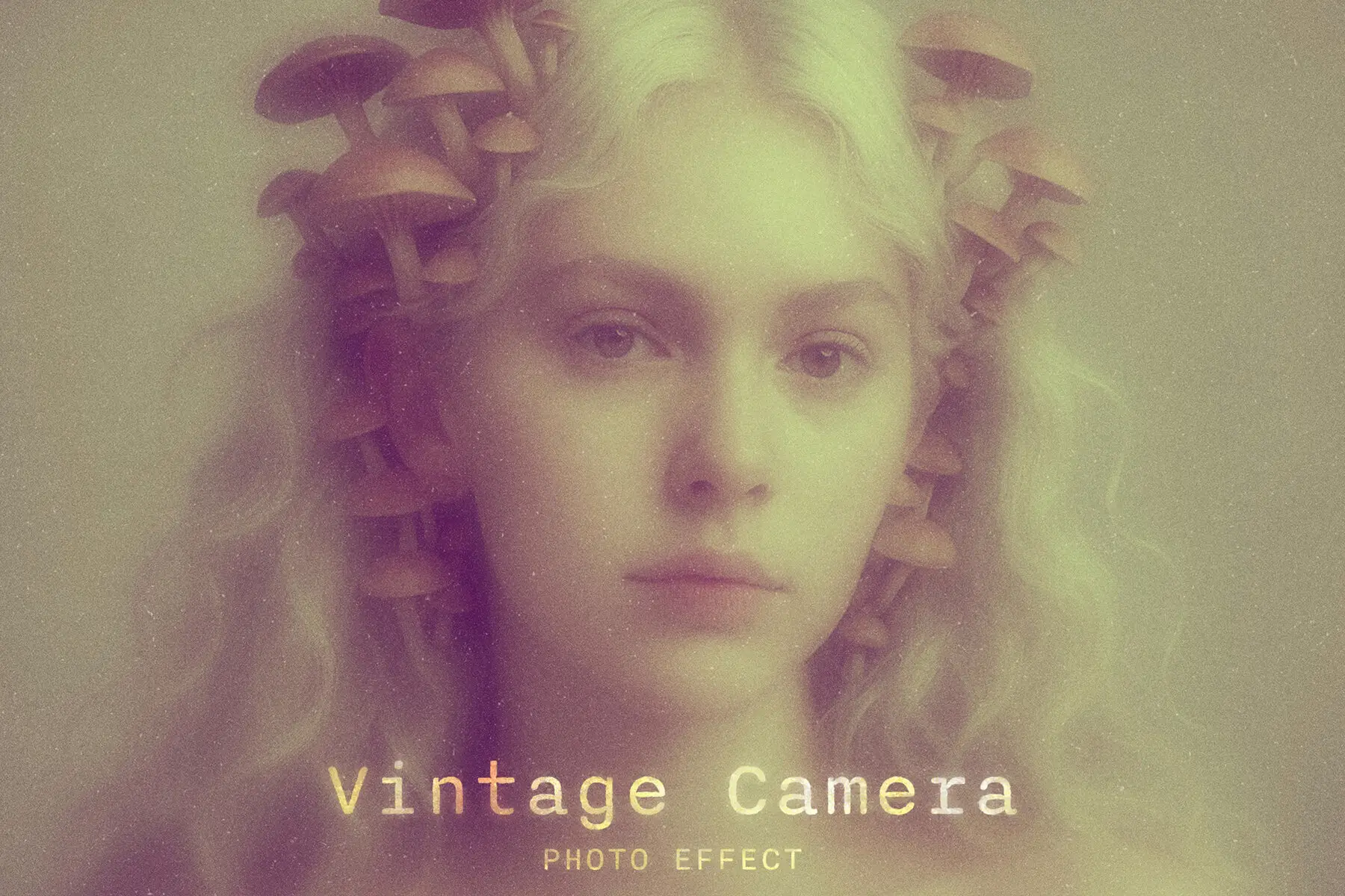Vintage Camera Image Effect Mockup
