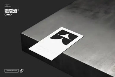 90  50mm Business Card Mockup