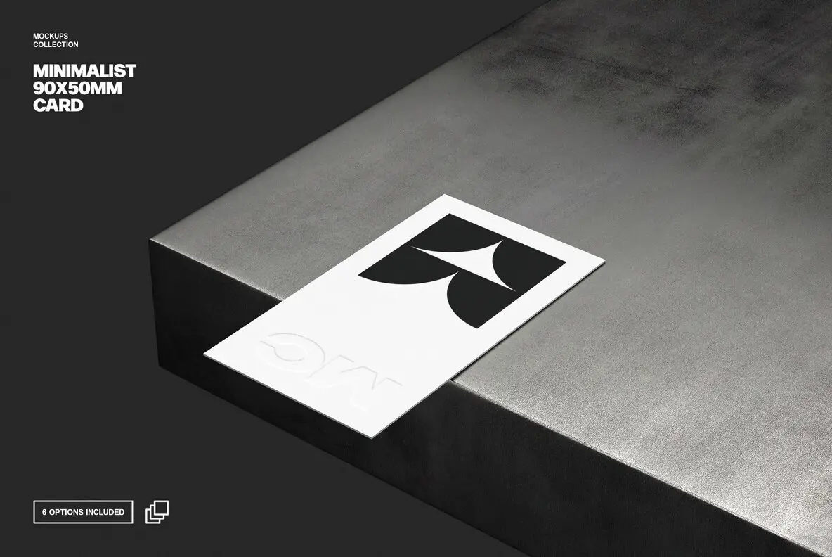 90×50mm Business Card Mockup