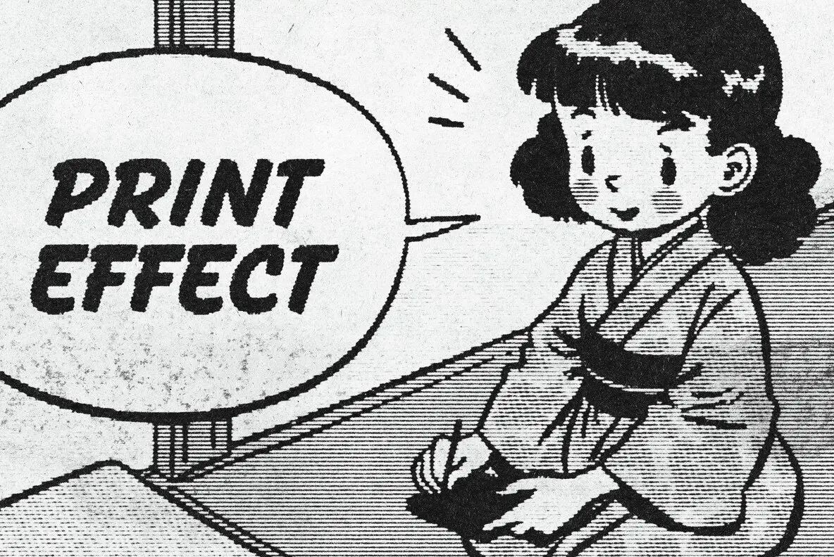 Paper Print Effect