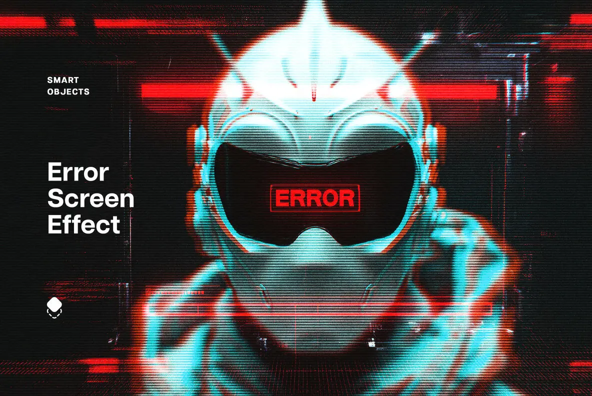 Screen Error Photo Effect