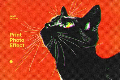 Halftone Print Effect