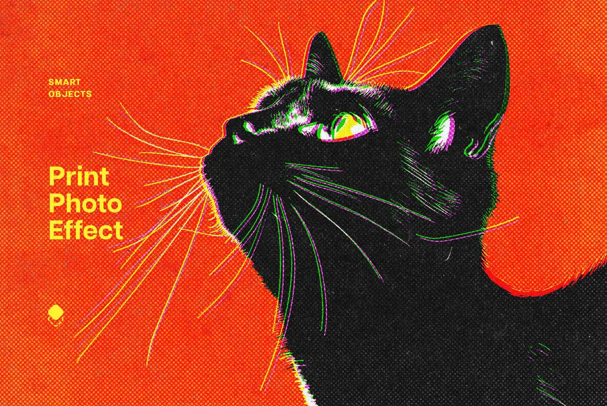 Halftone Print Effect