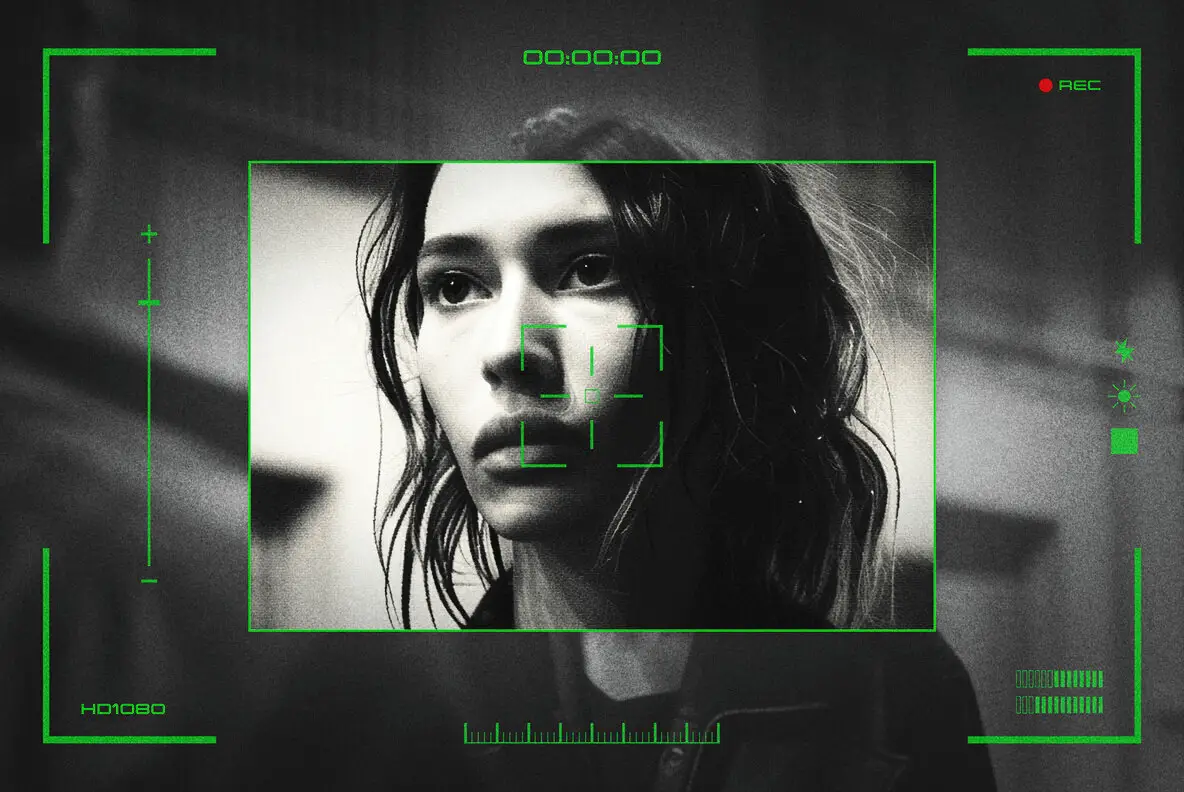 Spy Camera HUD Interface Photo Effect