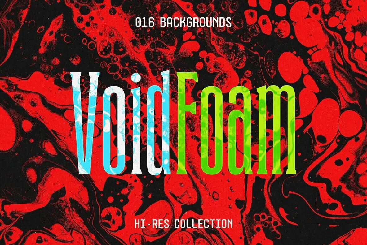 Void Foam Abstract Backgrounds Collection
