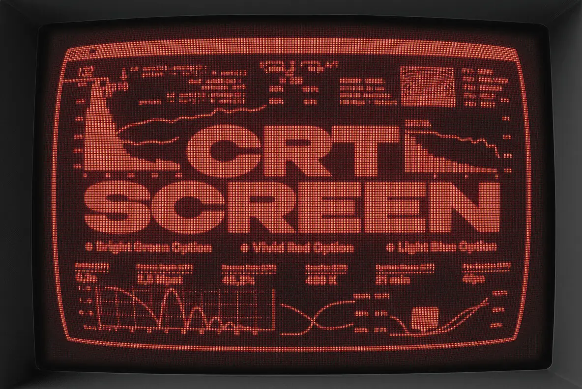 CRT Screen Text Effect