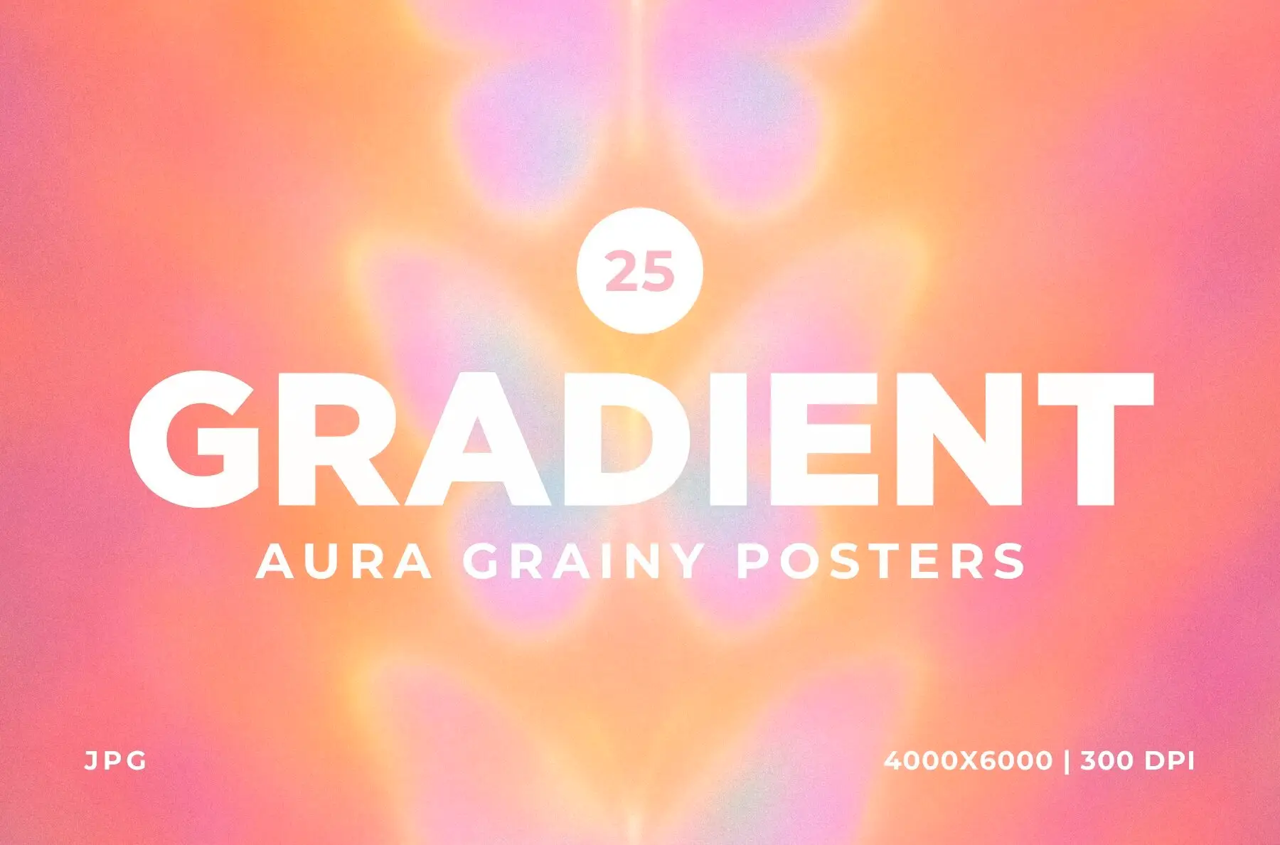 25 Grainy Gradient Aura Posters