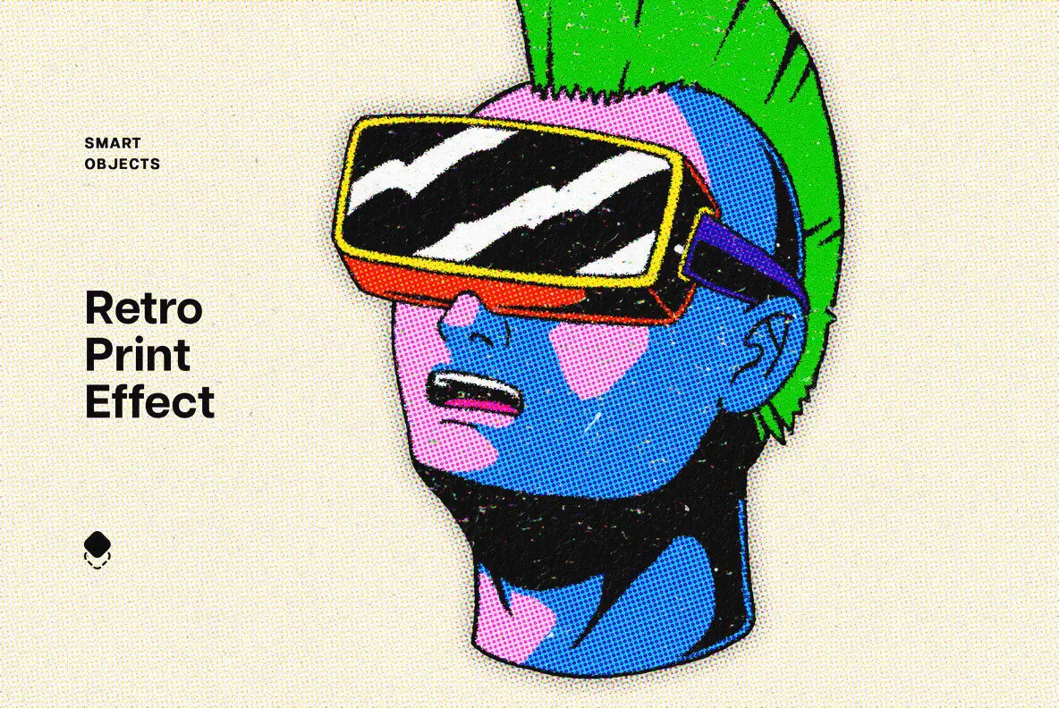 Halftone Print Effect